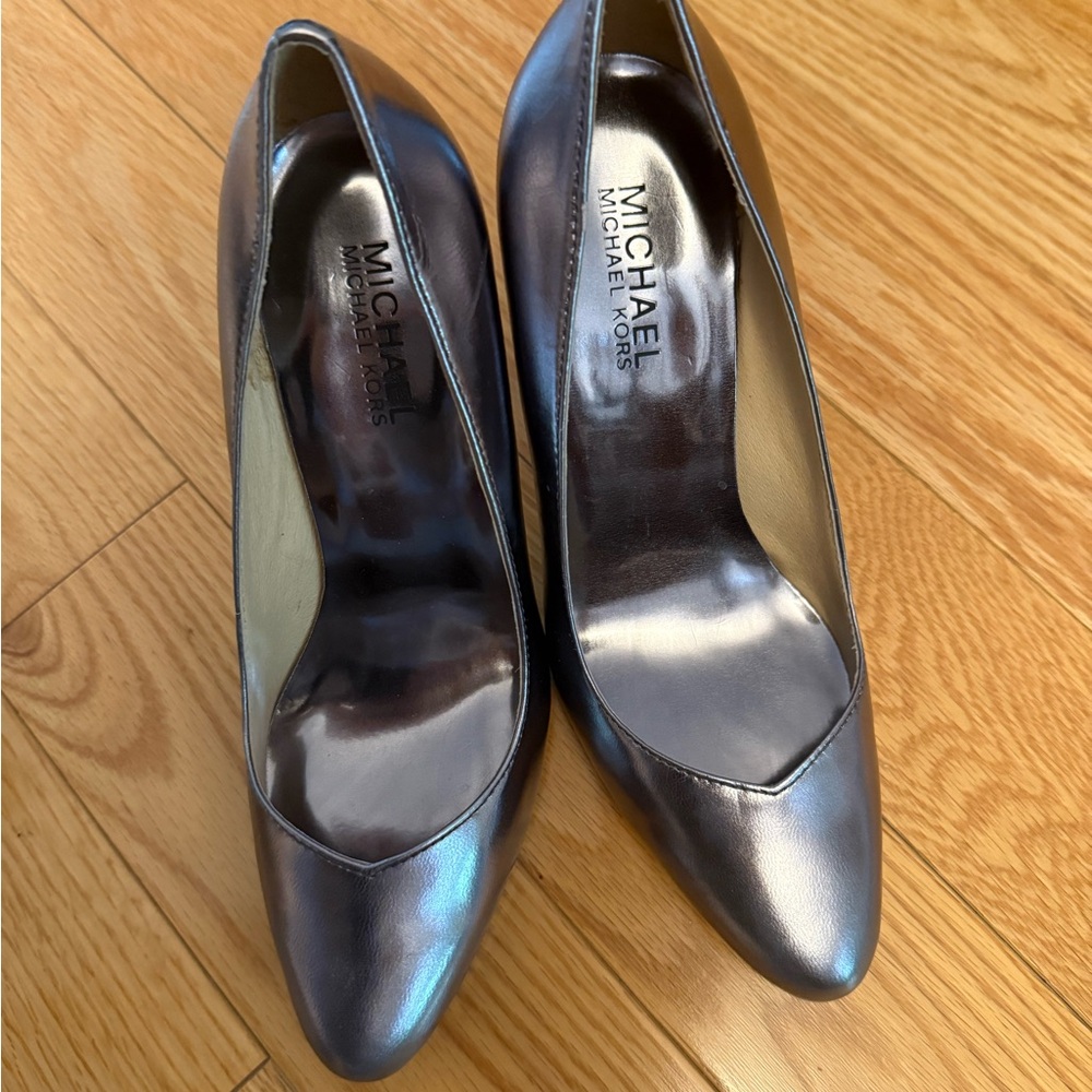 Michael Kors Silver Heels Timeless Elegance